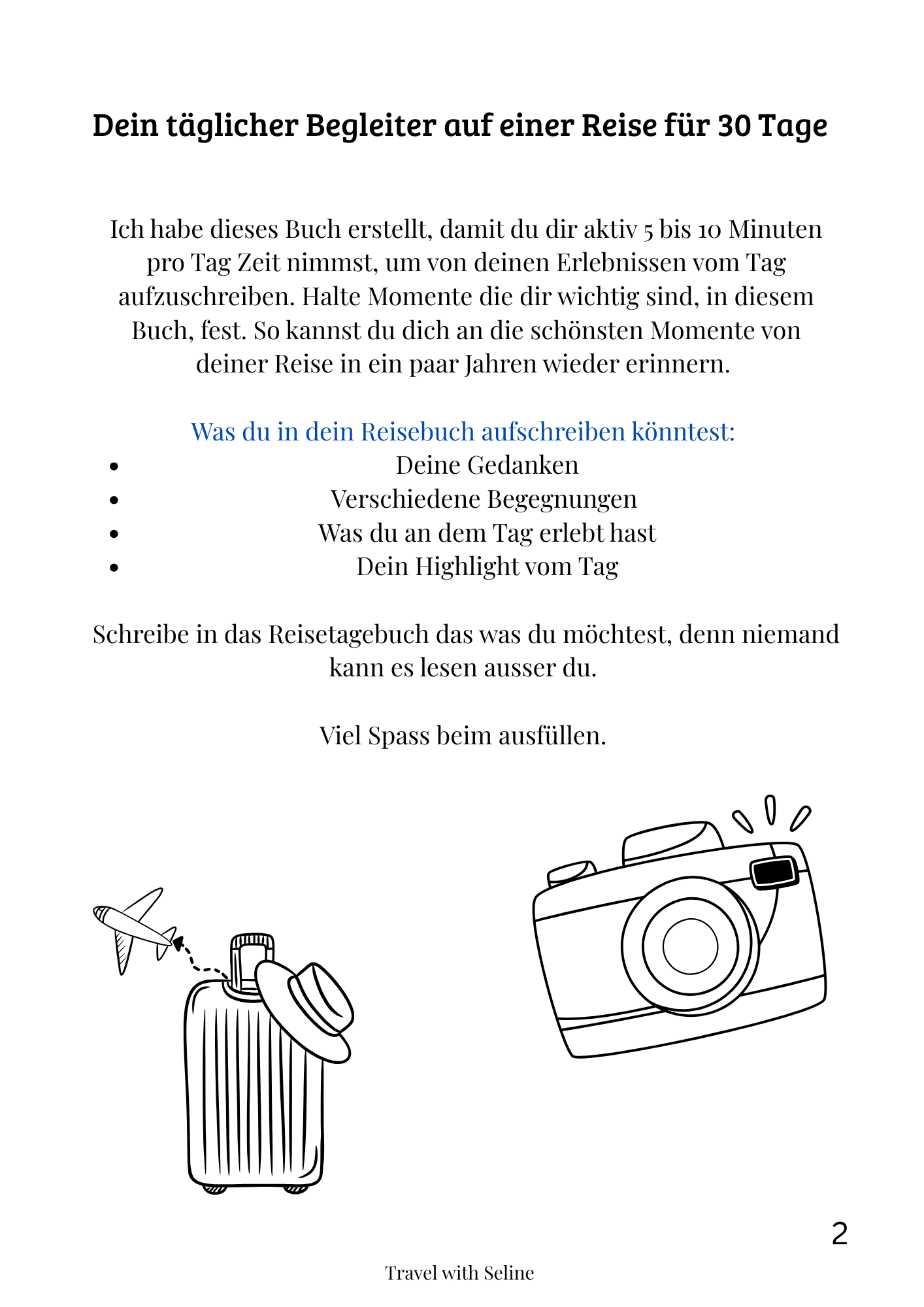 Mein tägliches Reisetagebuch (Digital)