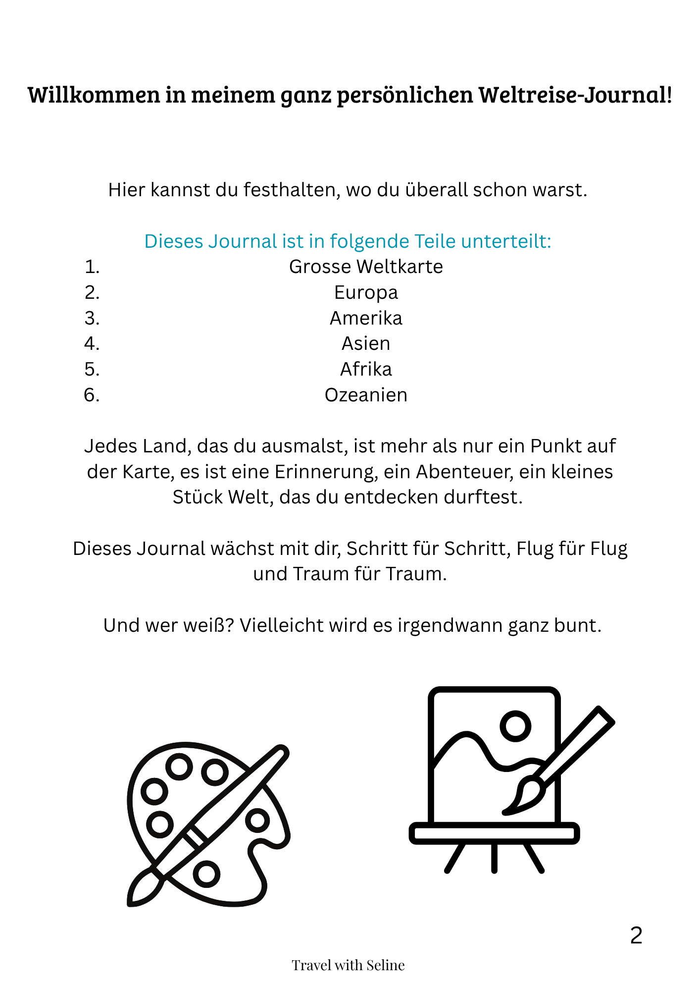 Mein Weltkarten Journal