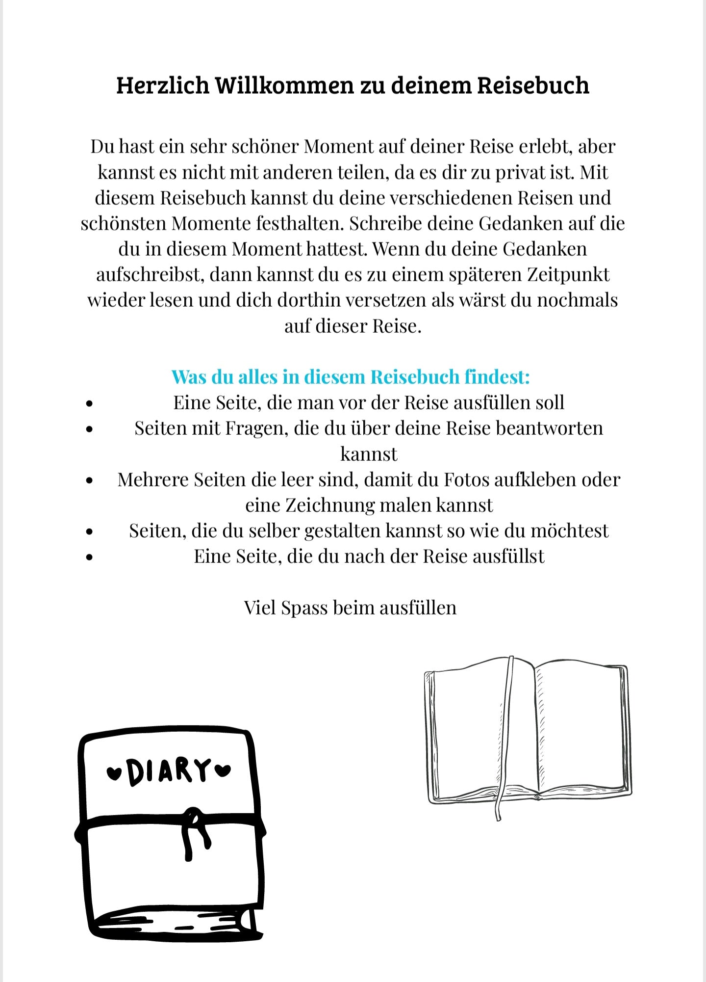 Mein Reisetagebuch (Digital)